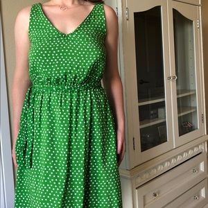 Women’s Green Polka Dot Sundress